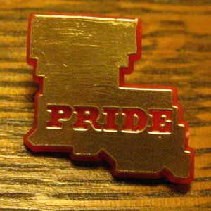 🌈 Louisiana Gay Pride Vintage Lapel Pin